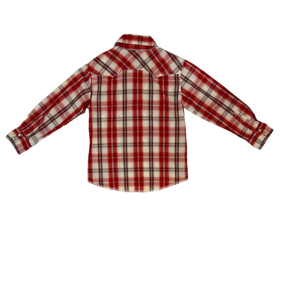 Wrangler ~ Boys long sleeve, snap front button down. Size 5/6 - Picture 4 of 4